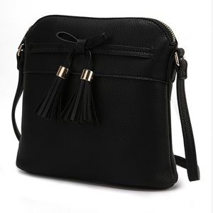 Black Bow Tassel Crossbody Bag